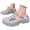 Grey, variant on Men's Slip on Platform Clogs Wide Width Hollow Out Closed Toe Sandals Breathable Non Slip Garden Work Shoes Black Size 8.5