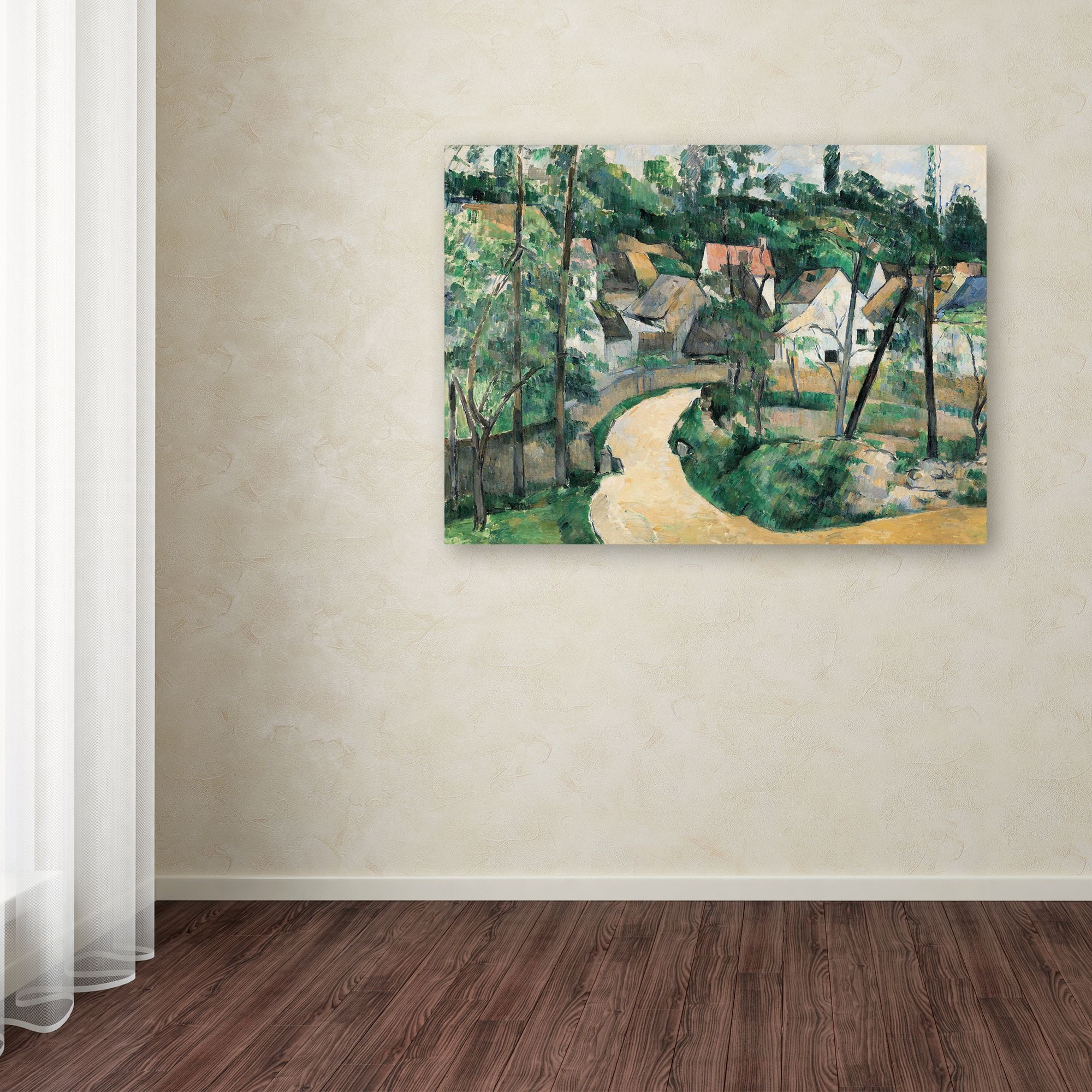 Trademark Fine Art 'Turn In The Road' Canvas Art by Cezanne
