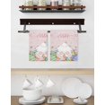 thumbnail image 3 of Easter Kitchen Dish Towels for Drying Dishes Set of 2, Country Rabbit Feet Eggs Leaves Pink Wooden Grain Waffle Weave Microfiber Hand Tea Bathroom Towels Quick Dry & Absorbent Towel 15.7x23.6, 3 of 7