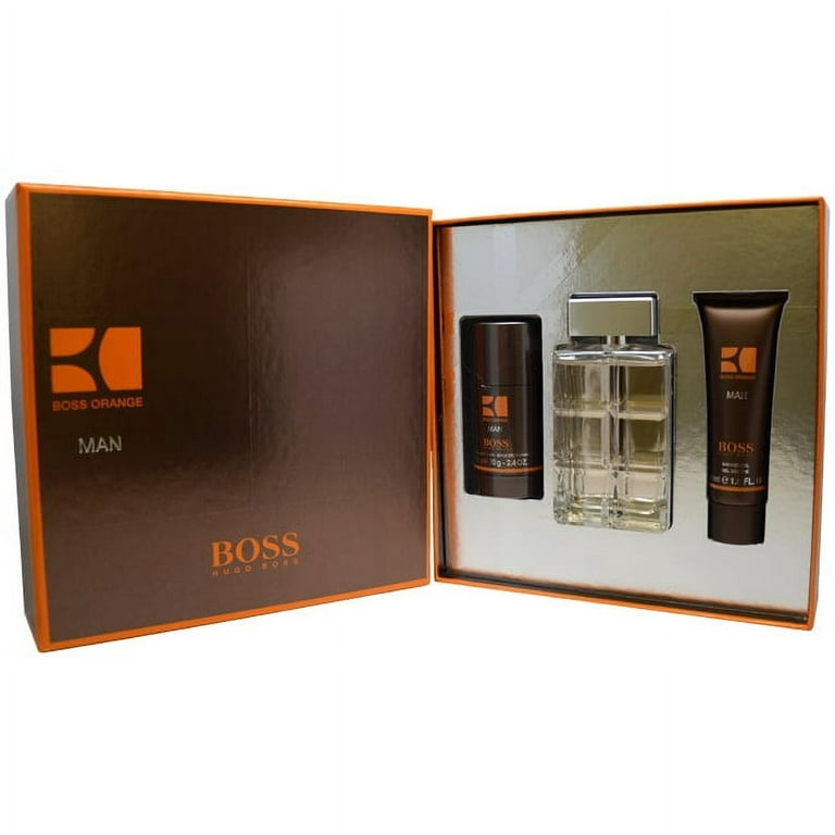 Hugo Boss - Orange Confezione Regalo Uomo 100 ml EDT + 75 g Deodorante  Stick + 50 ml Bagnoschiuma EAN: 0730870147986