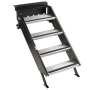 MORryde STP-212 StepAbove Fold-Up RV Entry Step - 4-Step (8 Step Rise), Fits 26 to 28 Door Width