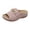 Pink_001, variant on Domuza Womens Orthopedic Wedge Sandals, Arch Support Wide Width Open Toe Slip On Platform Shoes, Fashion Metal Buckle Comfortable Summer Beach Casual Walking Footwear Brown 10(EU-43)