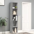 thumbnail image 1 of vidaXL Book Cabinet Grey Sonoma 40x30x189 cm Engineered Wood, 1 of 5