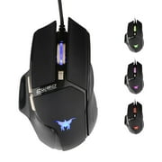 CW90 800 1500 2500 3800 DPI Wired Gaming Mouse Mice 6 Buttons Design Breathing 4 LED Colors For Gamer PC For MAC
