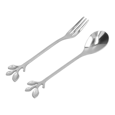 

Mixing Spoon Tableware Fork Spoon No Rust Exquisite For Restaurant For Coffee For Kitchen For Ice Cream Gold Silver