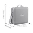 thumbnail image 3 of Estuche de bolsa de transporte Bolso de mano de PU portátil Carcasa dura para accesorios de drones DJI AIR 3, 3 of 7