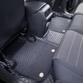 thumbnail image 3 of EKR Custom Fit Compass Car Floor Mats for Jeep Compass 2018 2019 2020 2021 2022 2023 - All Weather Protection Leatherette Plus Blanket Floor Mats Set(Black), 3 of 6