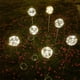 thumbnail image 3 of Esfera solar G80 decoración de jardín, luz decorativa de inserción de jardín de villa solar, luz cálida, 3 of 6