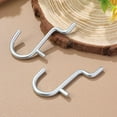 thumbnail image 4 of OULII 40Pcs Pegboard Tool Hooks for Office and Workshop Silver Stainless Steel Tool Holding Accessories, 4 of 8