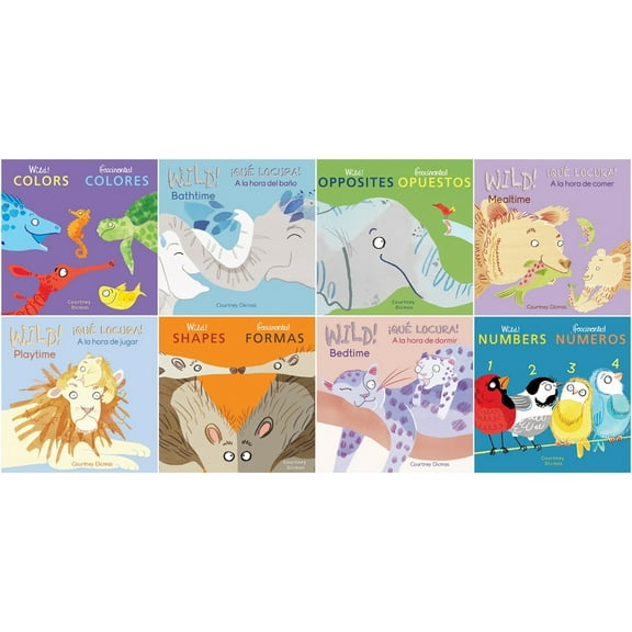 Child's Play Books Wild Concepts! Bilingual Spanish/English Board Book Set 8-Book Set