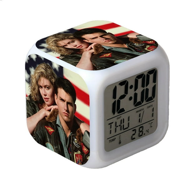 TIMPCV Top Gun Maverick Colorful Alarm Clock Top 2 Lone Ranger LED