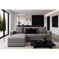 thumbnail image 1 of Sala Esquinera Modular El Bazar Store Lombar Gris Plata 220 x 160 cm, Tela Lino nacional, 1 of 5