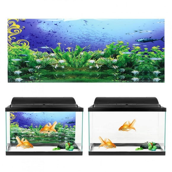 Background Aquarium Decorative Sticker, Landscape Image Aquarium Background Sticker, Waterproof For Aquarium 61x30cm,61x41cm,91x50cm,122x50cm