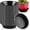 Black, variant on 20 Pack 6 Inch Plant Saucers Clear Plastic Plant Saucer Drip Trays Small Plant Plate Dish for Indoor Flower Pots and Planters, Bulk