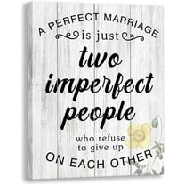 Canvas Wall Art, Vertical Modern Wall Decor Signs Framed, Funny Motto Prints Artwork for Home Farmhouse Bedroom Living Room Hallway and Stairs