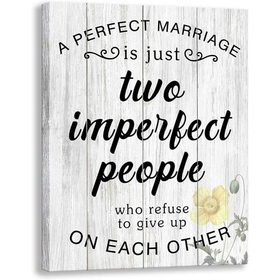 Canvas Wall Art, Vertical Modern Wall Decor Signs Framed, Funny Motto Prints Artwork for Home Farmhouse Bedroom Living Room Hallway and Stairs