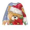 thumbnail image 4 of Christmas Tops for Kids Christmas Shirts Girls Boy Christmas Tops Christmas Children's Shirt Long Sleeved Pattern T-Shirt Printed Round Neck Short Top Suitable for Boys and Girls Aged 1-12 T-Shirts, 4 of 4