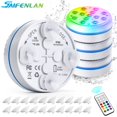 thumbnail image 2 of Luces LED sumergibles actualizadas con luz de piscina subacuática remota IP68 imán 13 LED lámpara brillante RGB para estanque/piscina/acuario Tan Jianjun unisex, 2 of 2