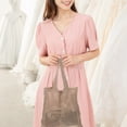 thumbnail image 3 of Woman Bag Casual Storage Bag Fashion Knitted Bag Girl Chic Tote Bag Casual Bag, 3 of 6