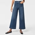 thumbnail image 2 of YDLCAFD Women's Spring And Summer Casual Comfortable Jeans Washed Stretch Flared Wide Leg Pants XXXL, 2 of 6