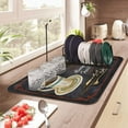 thumbnail image 3 of Coffee House Chalkboard Coffee Mat 24x18 Inch for Kitchen Counter, Silicone Dish Drying Mats for Coffee Bar Coffee Machine Coffee Maker or Countertop Protector Mat, 3 of 5