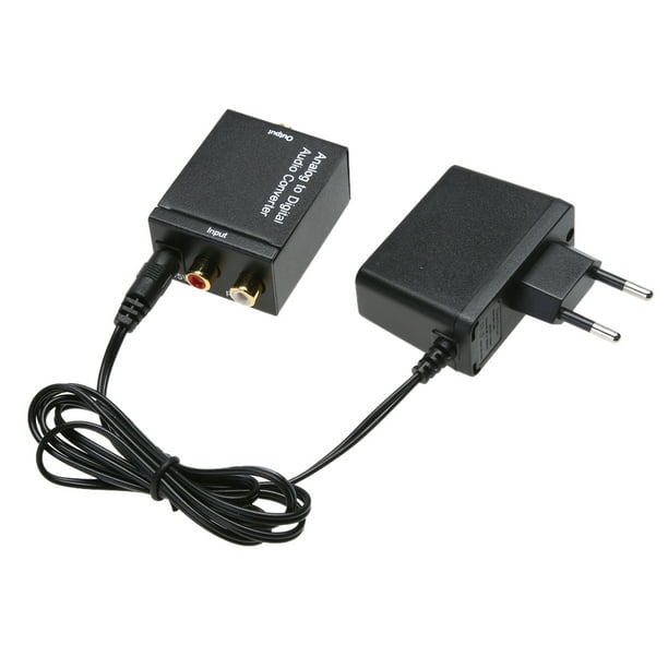 Convertidor Audio Analógico L/R A Digital SPDIF Coaxial Coaxial RCA A Toslink Óptico