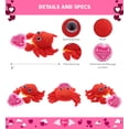 thumbnail image 5 of DolliBu Happy Mother's Day Super Soft Sparkling Big Eye Red Crab Plush - Cute Stuffed Animal with Pink Heart Message for Best Mommy, Grandma, Wife, Daughter - Cute Sea Life Plush Toy Gift - 6" Inches, 5 of 6