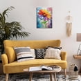 thumbnail image 4 of HFDF Colorful Daisy Canvas Picture Modern Abstract Oil Daisy Print Paintings for Living Room Bedroom Home Decorations Ready To Hanges 12x18inch Framed, 4 of 7