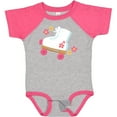 thumbnail image 3 of Inktastic Roller Skate Flowers Girls Baby Bodysuit, 3 of 5