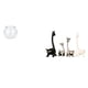thumbnail image 1 of Acuario de escritorio,Pecera pequeña transparente,pecera,jarrón,mesa,Estatua de ciervo alce,Estatua de jirafa de cerámica,adorno moderno para decoración del hogar,Figuras de jirafas de, 1 of 8