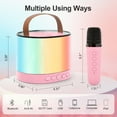 thumbnail image 6 of Bluetooth Karaoke Speaker with 2 Microphones Bluetooth 5.3 for Kids Adults Hifi Party Speaker for Birthdays, 6 of 7
