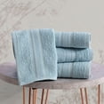 thumbnail image 2 of REGAL RUBY 4 Pieces Bath Linen Set Light Blue Washcloths Quick-Dry, Highly Absorbent, Soft Feel Fingertip Towels, 2 of 8