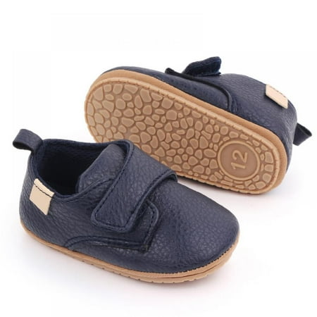 

SYNPOS Baby Boys Girls Sneakers Anti-Slip Flats Infant Toddler PU Leather Soft Sole Baby Shoes 0-18 Months
