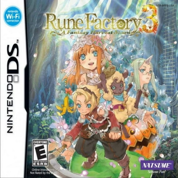 DS Game Cartridges Rune Factory 3: A Fantasy Harvest Moon US Version,DS Game Card for NDS 3DS DSI DS