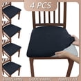 thumbnail image 5 of GalaGab Solid Color Printed Universal Chair Cover, Four Season Washable, Simple and Versatile Dining Chair Seat Cushion Cover, 1/4/6 Set Optional, 5 of 6