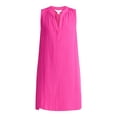thumbnail image 4 of Time and Tru Women's Cotton Double Cloth Shift Dress, Sizes XS-XXXL, 4 of 4