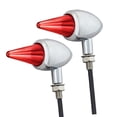 thumbnail image 2 of Paquete de 2 luces LED genéricas de señal de traseras, piezas resistentes al desgaste, accesorios de repuesto para motocicletas para profesionale Galvanoplastia roja, 2 of 8