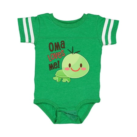 

Inktastic Oma Loves Me- Cute Turtle Gift Baby Boy or Baby Girl Bodysuit