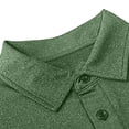 thumbnail image 6 of Ceisia Men's Slim Fit Short Sleeve Polo Shirt Simple Heathered Texture Spring Summer Shirt Gift, 6 of 8