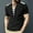 Black, variant on Mens Fashion Tops Short Sleeve V Neck Summer Trendy T Shirts for Men Loose Casual Shirt Blouse