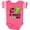 Football Pink and White, variant on Inktastic My 1st St. Patrick's Day Green Top Hat and Clovers Boys or Girls Baby Bodysuit