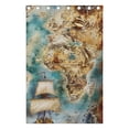 thumbnail image 5 of Sailing Ship Boat Map Mermaid Black Out Curtains 84 Inch Length Curtains for Sliding Glass Doors Bedroom Living Room 2 Pack, 5 of 6