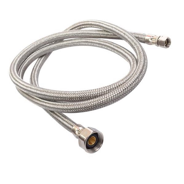conector flexible para refrigerador de vinilo 150 cm plata