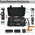 thumbnail image 3 of Lekufee Travel Waterproof Hard Case Compatible with DJI Osmo Pocket 4, Osmo Pocket 3/Creator Combo/Power Expansion Combo/Video Camera/Vlogging Camera and Accessories(Case & Bag Only), 3 of 7