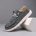 thumbnail image 3 of Men's Canvas Slip-On Loafers Breathable Lightweight Casual Shoes Comfortable, 3 of 4