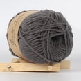 thumbnail image 2 of Cosmug Milk Cotton Yarn Soft Baby Wool Hand Knitting Scarf Sweater Hat Diy Crochet Crafts Crocheting Supplies Worsted Weight Thread Needlework Yarn Weaving Material 1X Ball of Yarn, 2 of 9