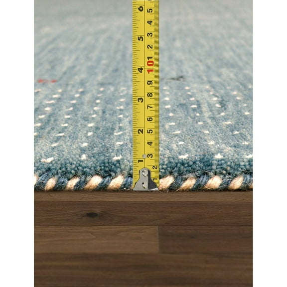 Pasargad Home Gramercy 10' x 14' Hand-Loomed Silk and Wool Light Blue Rug, For Indoor Space and all Age of Group