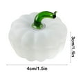 thumbnail image 3 of Eliaeconx Crystal Pumpkin Decor, Artificial Glass Fruit Figurine, Home and Office Decorative Item, Holiday Gift, Table Centerpiece, White, 3 of 6