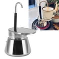 thumbnail image 4 of Moka Coffee Maker, Portable Italian Type Stainless Steel DIY Moka Pot  For Home, 4 of 8