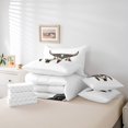 thumbnail image 6 of Homewish Rustic Boho Tribal 7-Piece Twin Bedding Sets,Western Bull Skull Bedding Comforter Set,Bohemian Style Sheet Sets For Boys,Breathable Home Decor Reversible, 6 of 8